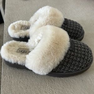 UGG Cozy Knit Genuine Shearling Slippers